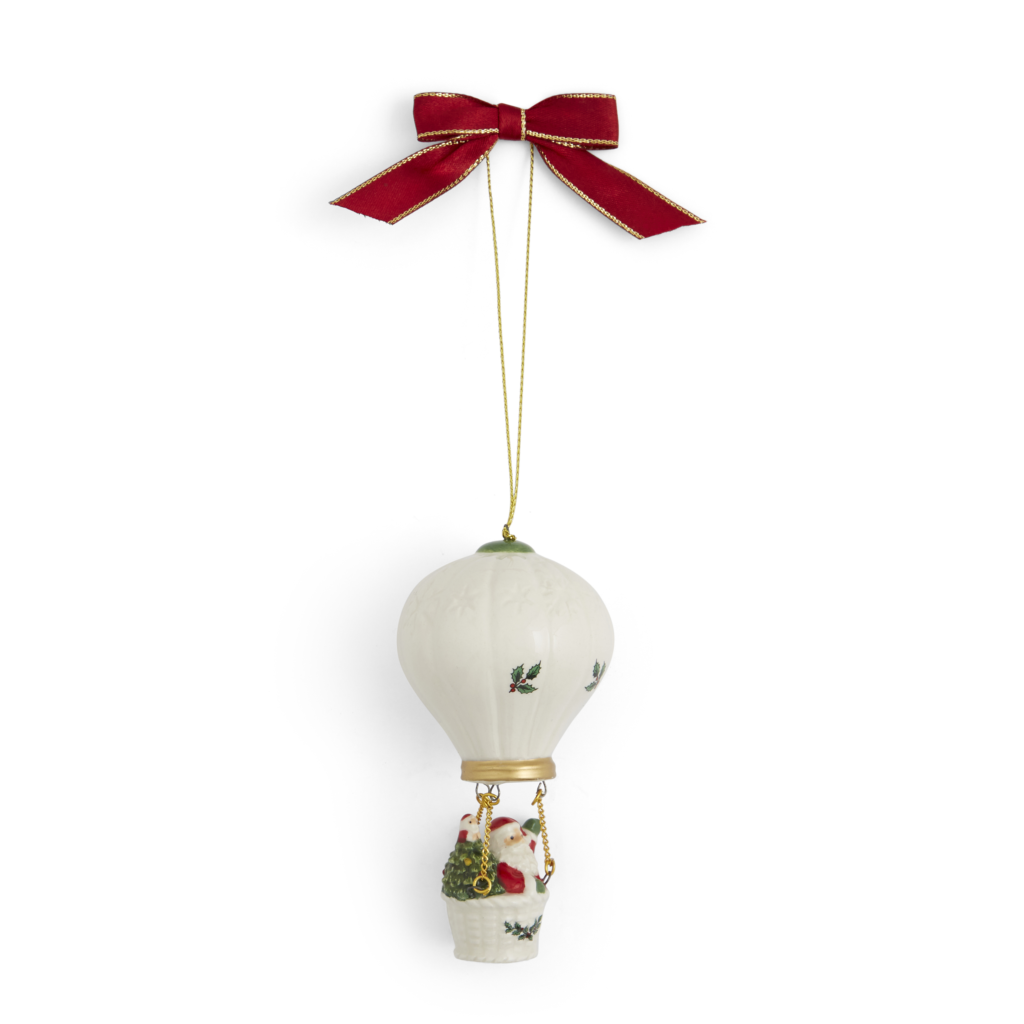 Christmas Tree Hot Air Balloon Ornament image number null